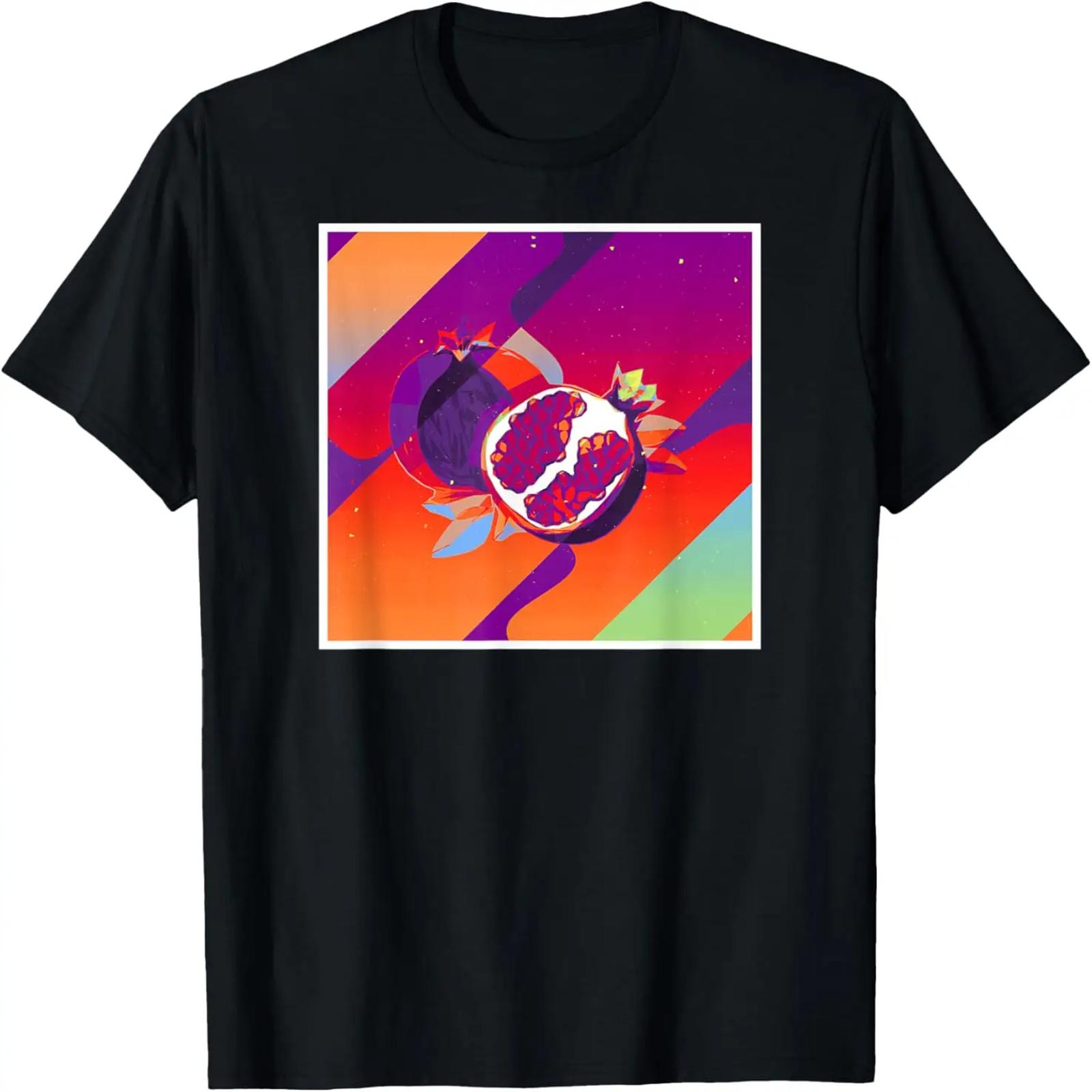 Retro Vintage Aesthetic Pomegranate T-Shirt XXXXXL разноцветный