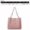 Trend PU Leather Tote Bag Large Capacity Multicolor Underarm Bag Comfortable Hand Bucket Bag Shopping