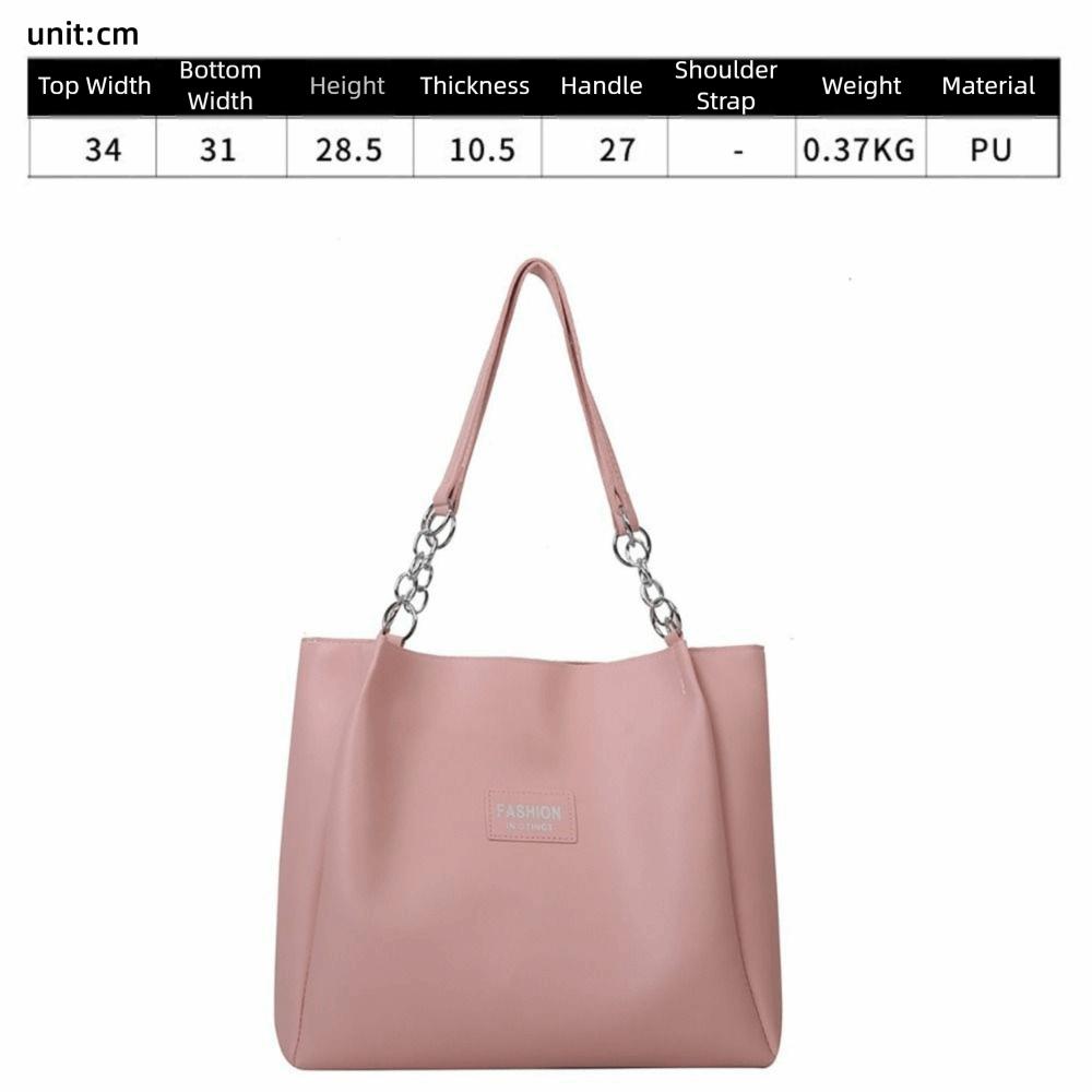 Trend PU Leather Tote Bag Large Capacity Multicolor Underarm Bag Comfortable Hand Bucket Bag Shopping