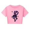 5583 Kids Girls Lily Lovebraids Print Short Style T-Shirt