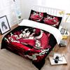 Japanese Art Girl And Sports Car Bedding Set For Kids Luxury Gift 3Pcs Digital Print Comforter Set Soft Comfortable Breathable