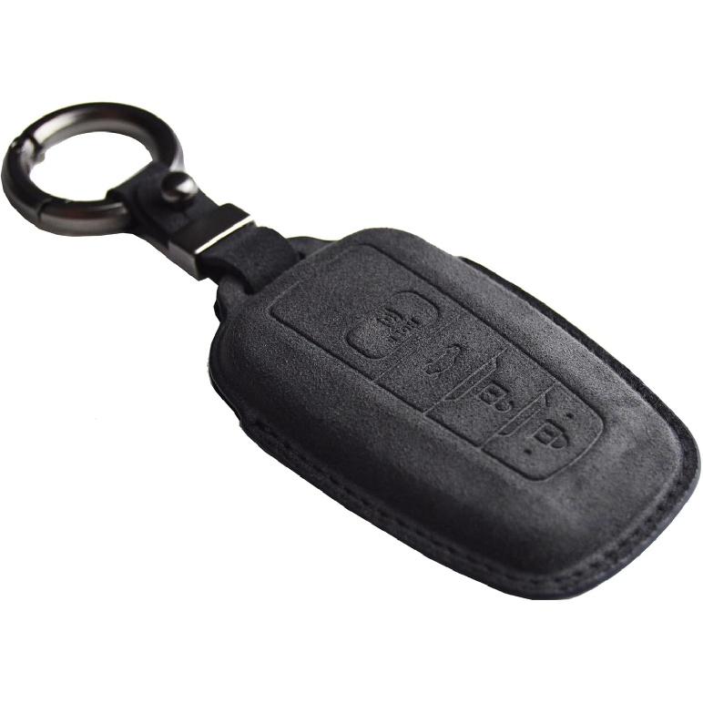 Handmade Leather Remote Key Fob Cover for Toyota Camry 2018-2024 XLE XSE LE SE Corolla Avalon C-HR Highlander Prius RAV4 4Runner Prado