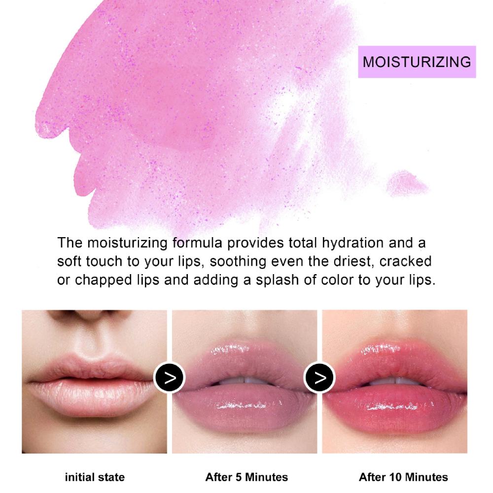 Olio Labbra Perlescente Che Cambia Colore Set Lucidalabbra Nutriente Idratante Miele per Labbra Rossetto Liquido Ad Alto Pigmento Che Non Si Attacca alla Tazza