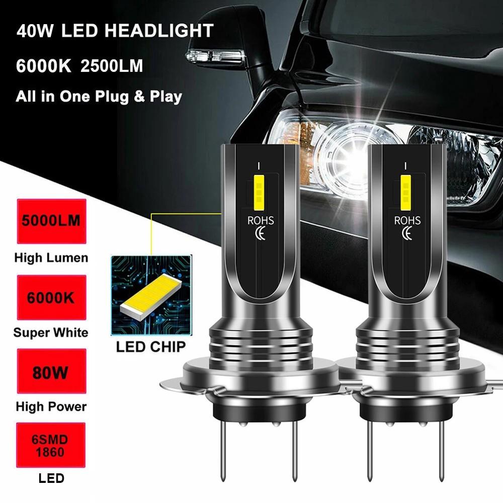 

120W LED Headlight 7500 Lm Aluminum Alloy Bulbs Beam