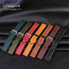 Italy Genuine Leather Skin Watchband For Any Brand Watch Soft Waterproof Rubber Bottom Strap Men Bracelet 19mm 20mm 21 22mm 23mm