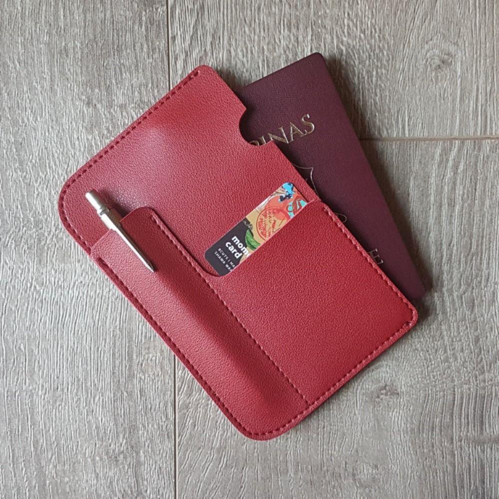 Multiple Card Slots Portable Passport Bag Travel Storage Passport Clip  Travel Accessory