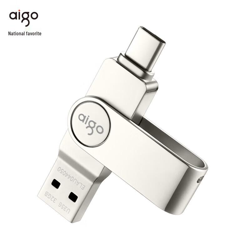 aigo U356 32GB USB 3.2 Dual-Port Type-C Flash Drive