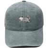 New cartoon possum embroidered baseball cap washed retro dad hat personalized men's and women's leisure sports hat