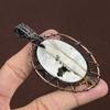 Rainbow Moonstone Copper Wire Wrap Tree Of Life Pendant 3.46" H8j04