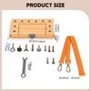 Children Nut Tool Box Toy Set with Adjustable Shoulder Strap Early Educational Sturdy Fine Motor