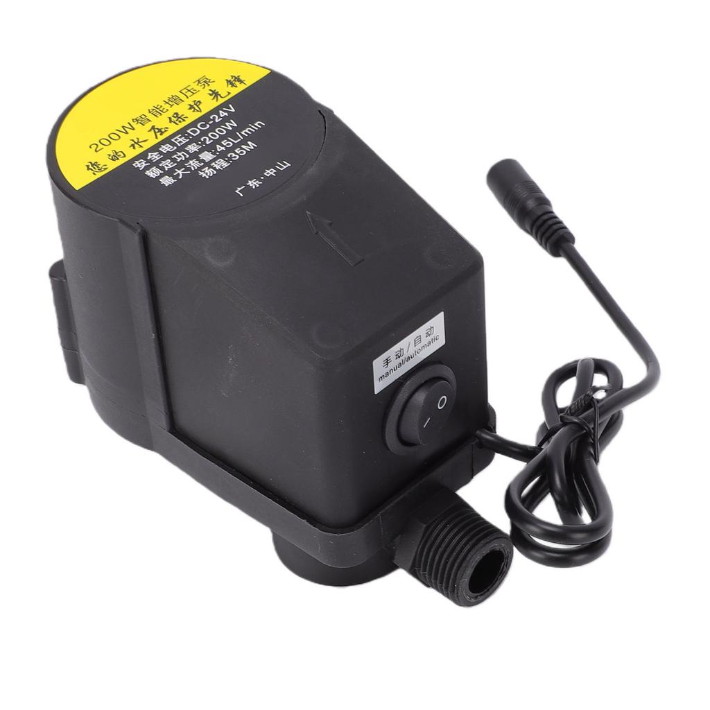 Water Pressure Booster Pump Portable Automatic Shower Pump for Bathroom Kitchen 200W 45L min