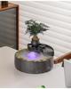 Ceramic Flowing Water Fountain: Wealth-Attracting Desktop Ornament for Living Room & Office Decor