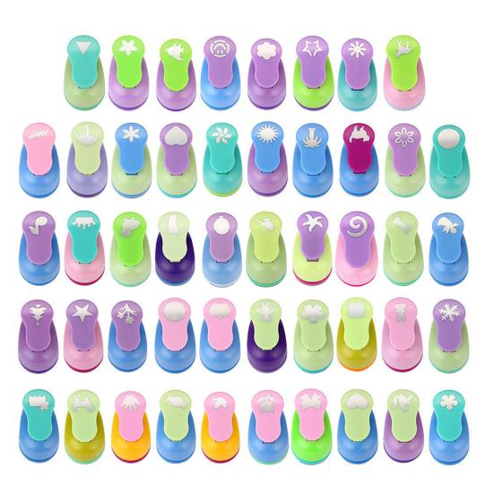 Kid Craft DIY Scrapbook Cards Making Paper Shaper Mini Hole Punch Cutter Toy