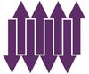 Arrow Sticker 30X10 Cm 8 Pieces Stickers Purple Matte
