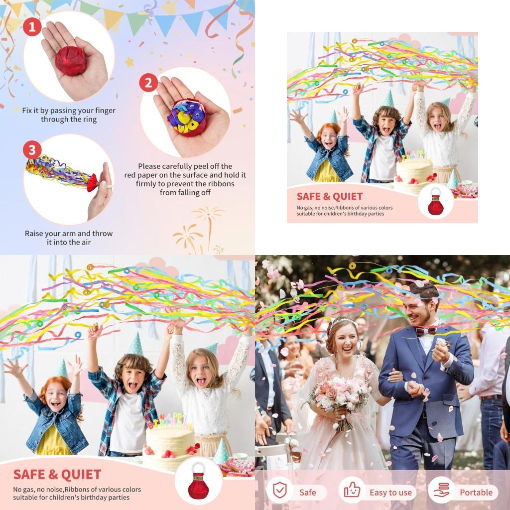 

15 Colorful Paper Throw Rolls Wedding Birthday Party Supplies Safe Confetti Decorations Easy Cleanup Celebration Toss X3UC CN