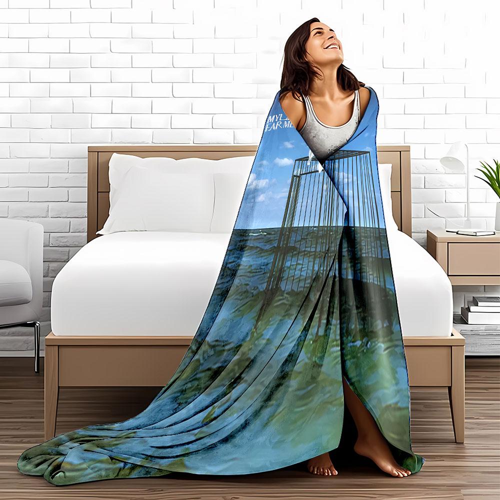 Ocean Cage Art Blanket for All Seasons Blanket Lunch Break Throw Gift