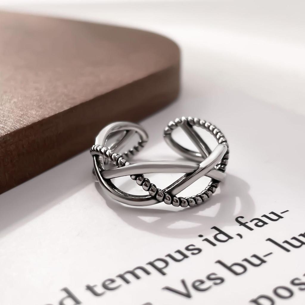 European & American Design: Light Luxury Tail Ring for Women & Men, Fade-Resistant, Fashionable Cross-Border Jewelry with Unique Personality.