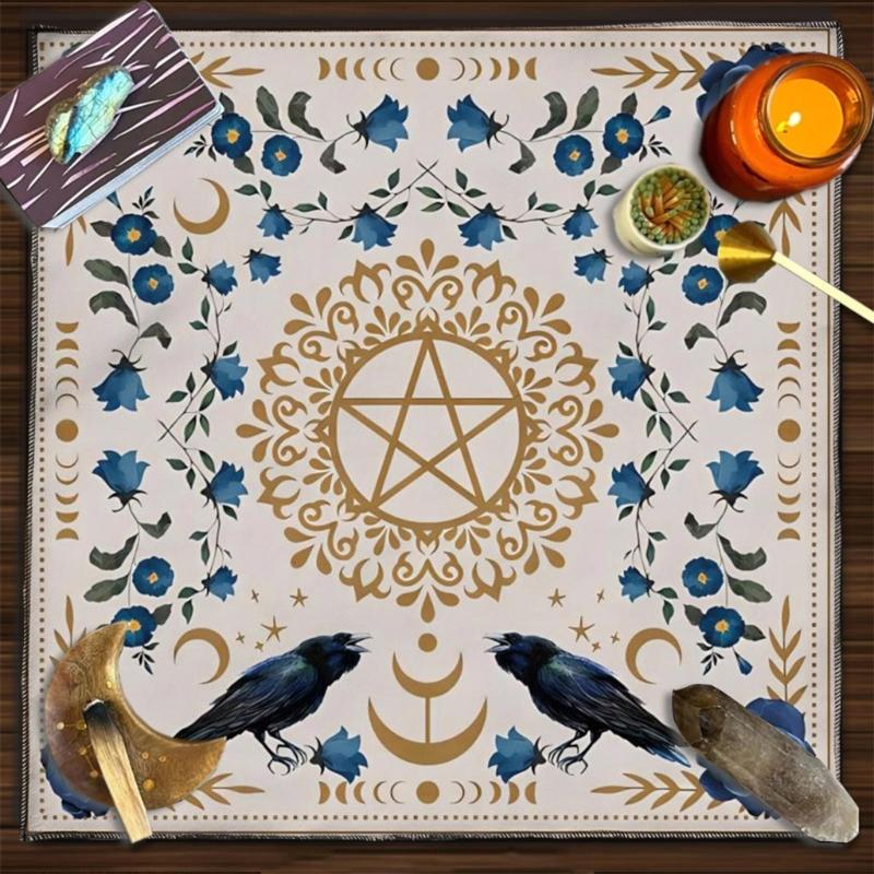 50x50/60x60/75x75cm Tarot Tablecloth Mat Divinations Board Game Oracles Card Pad