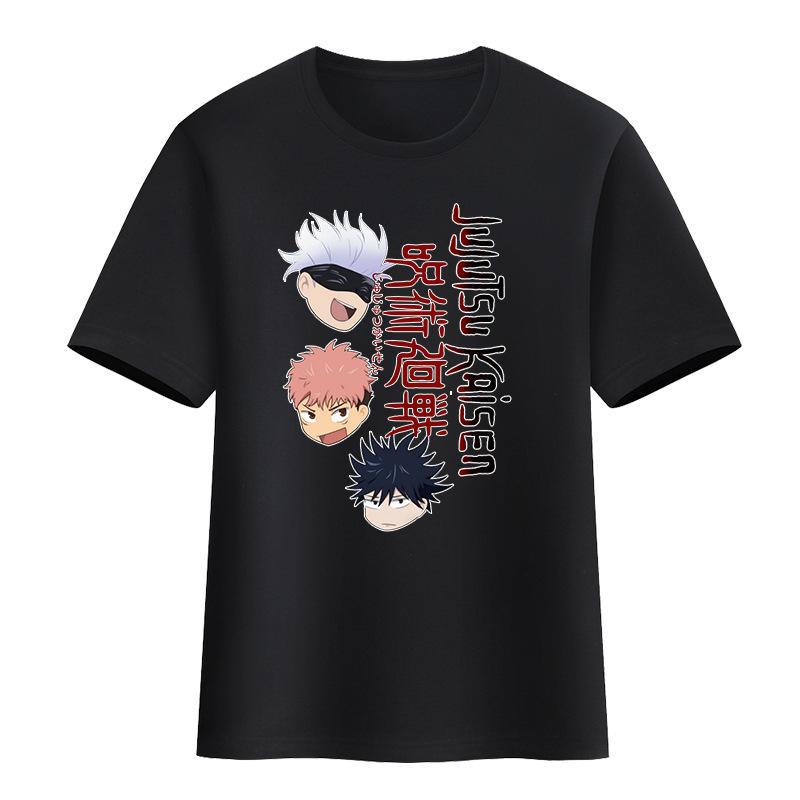 2025 New spell back to battle T-shirt animation two yuan two Nuo knotweed Uhito dog roll spine five cotton short-sleeved T-shirt