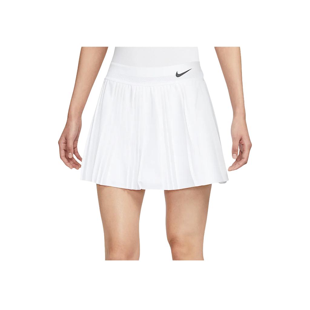 Nike Court Slam Dri-Fit Brand Logo Quick-Dry Breathable Comfortable Pleated Casual Tennis Skirt Women skirts White FZ6491-100