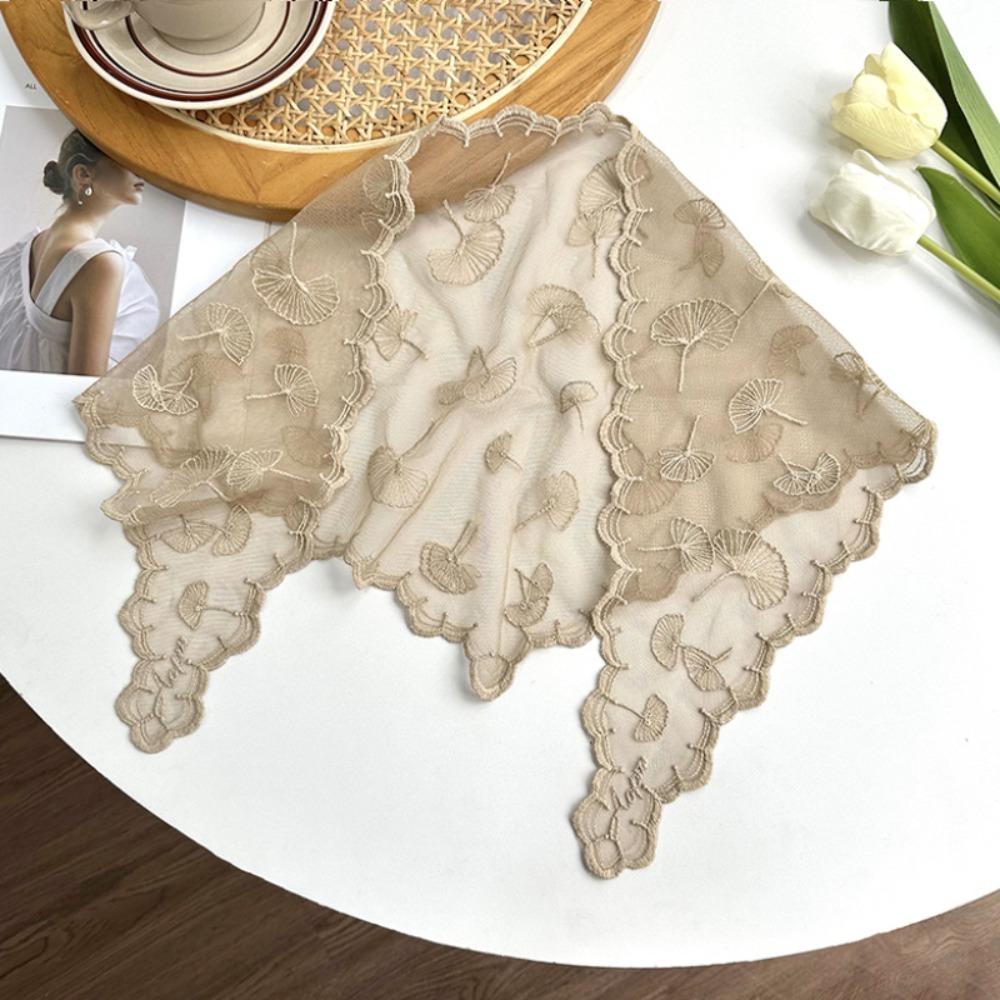 

Solid Color Silk Scarf Retro Hair Ribbon Versatile Binder Scarf for Women