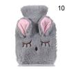 Keep Warm Cartoon Plush Portable Hot Water Bottle Hand Warmer Water Injection Relaxing
