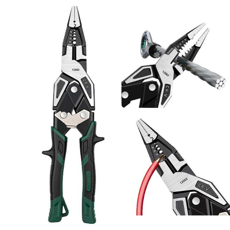 Versatile Multifunctional Combination Pliers With Ergonomic Grip For Home Repair Cable Cutters And Screw Gripping