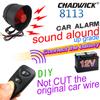 Car Alarm System 12V One Way Vehicle Burglar Alarm Security Protection With 2 Remote Control Auto Burglar For Car Motorcycle