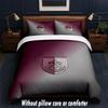 Burnley Football Design Bed Bedding Set 1 Duvet Cover + 2 Pillowcases Soft Breathable Household Bed Linens