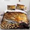 Leopard Duvet Cover King Queen Size Brown Cheetah Bedding Set For Kids Teens Adults Wild Animal 2/3pcs Polyester Comforter Cover