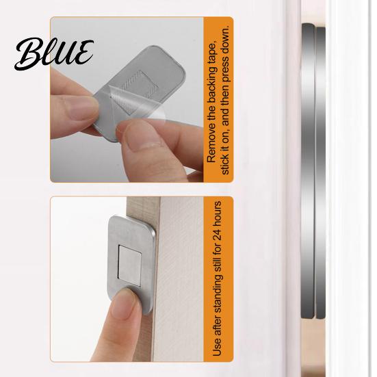 Adhesive Magnetic Latch Cabinet Magnet Steel Catch Door 2/4/6/8Pcs Stainless Ultra Thin Closet Catch for Kitchen Bathroom Cupboard Drawer