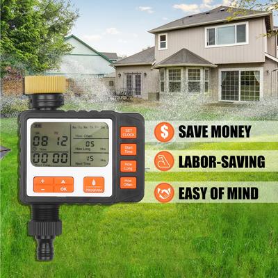 Dijital Su Zamanlayıcı Programlanabilir Dış Mekan Tek Çıkışlı Otomatik Açma Kapama Su Musluk Hortum Zamanlayıcısı