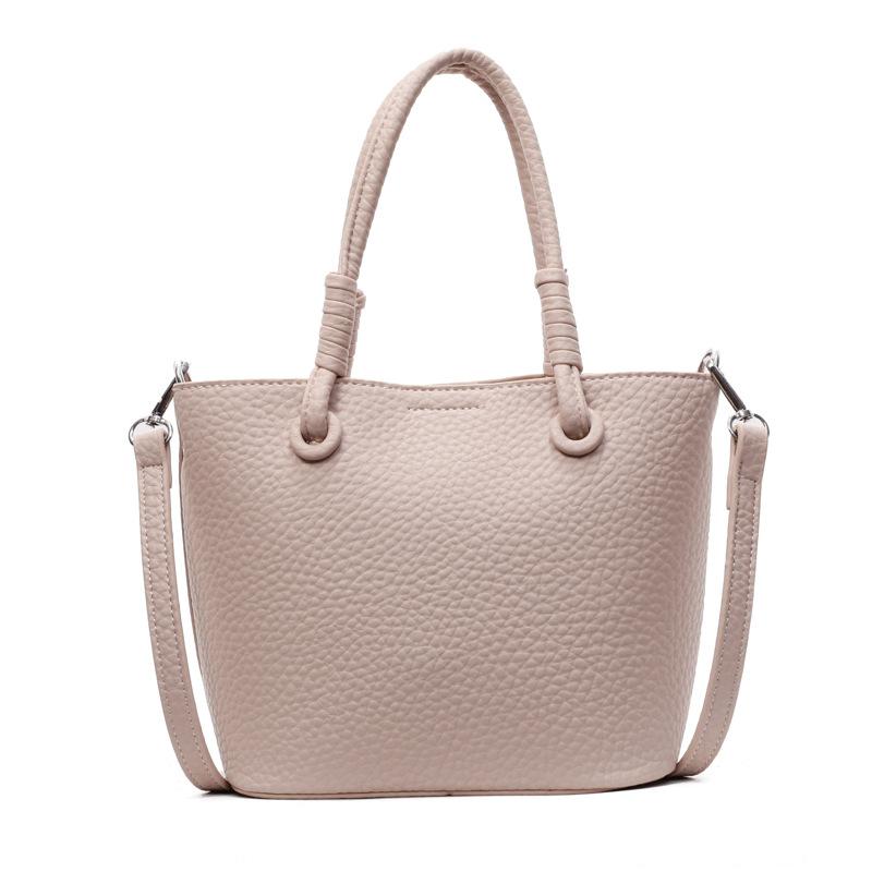 Wholesale and Popular Exquisite Lychee Pattern Simple Portable Bucket Bag Women's High-end Texture Versatile Commuter Casual Messenger Bag