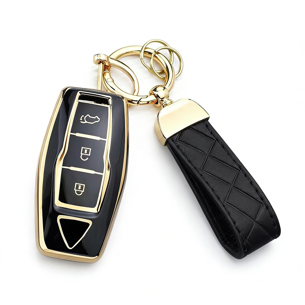 2/3/4 Buttons Key Cover For Mitsubishi Outlander - Smart Remote Tpu Car Key Case Holder With Keychain Rings Accessories