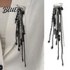 Dangle Brooch Beaded Tassel Pin Boho Chain Retro for Women