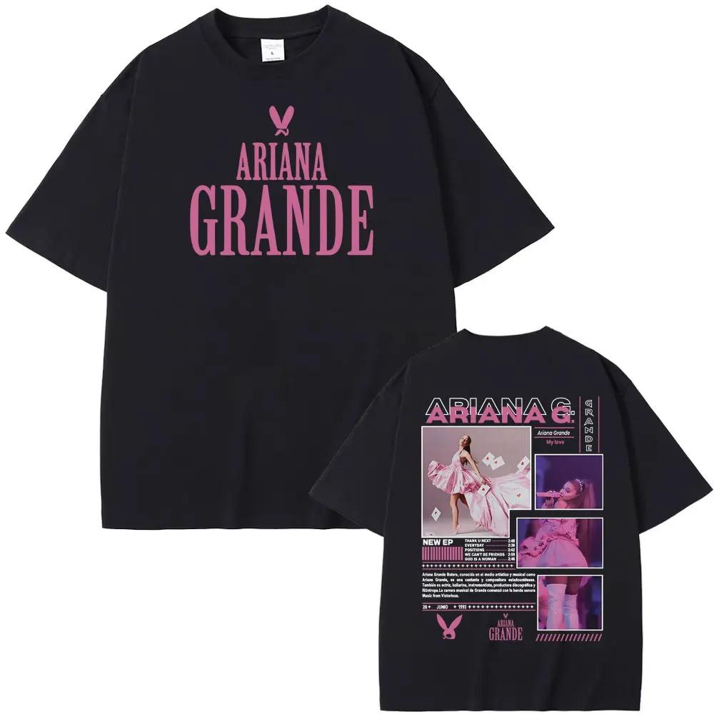 Pop Singer Ariana Grande Bunny Dangerous Woman 2026 Tour Concert Graphic TShirt Unisex Harajuku Style Oversized Bestseller