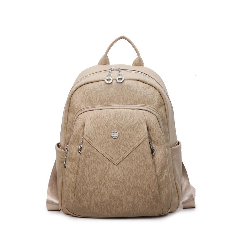 Modischer Damenrucksack, Schlichte und elegante Ein-Schulter-Tasche für Damenreisen und Pendeln