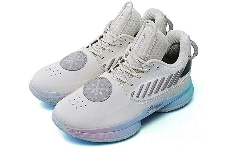 Li Ning Way Of Wade 7 Cotton Candy Abrasion Resistant Breathable Low Top Basketball Shoes Women's White ABAN135-5