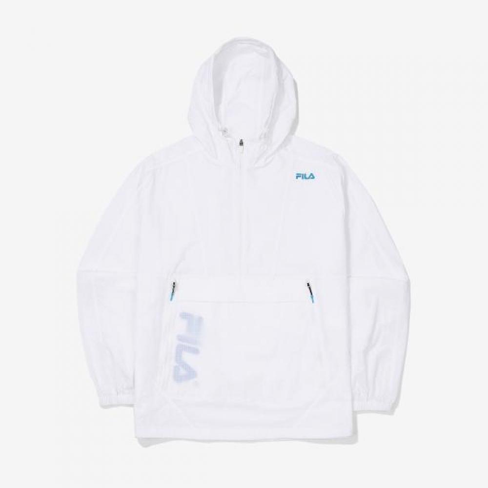 Fila Men S Performance Comfort Fit Anorak Lightweight white/105