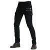 Men's 07 Style Motorcycle Riding Jeans with Protective Gear - Straight Leg, Loose Fit, Anti-Fall, Off-Road Pants