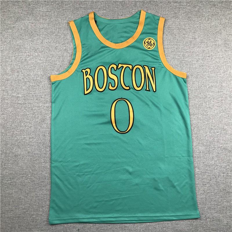 Boston Celtics Basketball Jersey Vest With Embroidered Numbers Names Tatum Irving Bird Fans