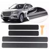 Side Sill Decoration, Set of 4, Car Accessories, Carbon Fiber Stickers, Waterproof, Scratch-Proof, Dirt-Proof, Side Sill Guard, Universal