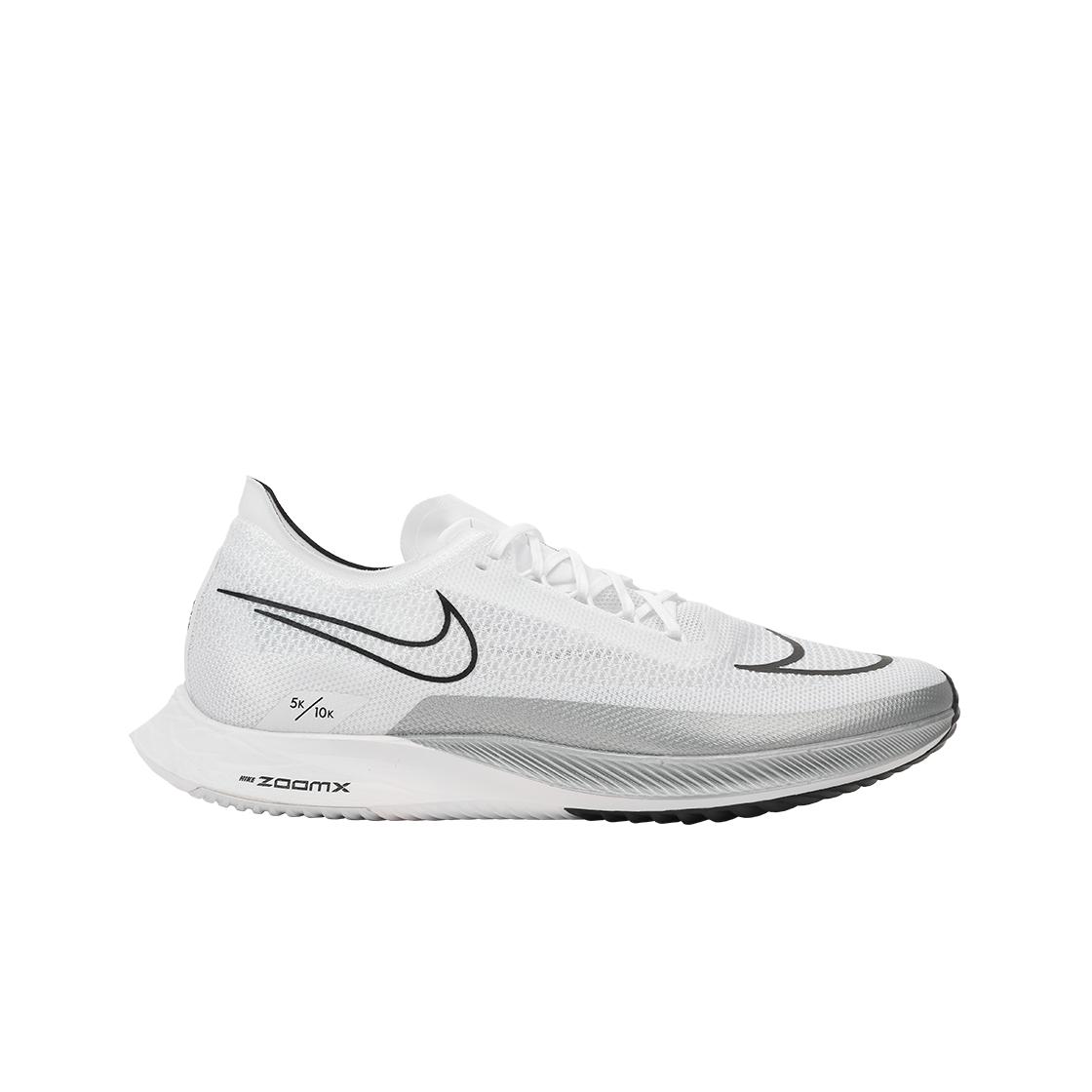Nike ZoomX Streakfly Weiß Metallic-Silber Unisex-Sneaker Schwarz DJ6566-101 42