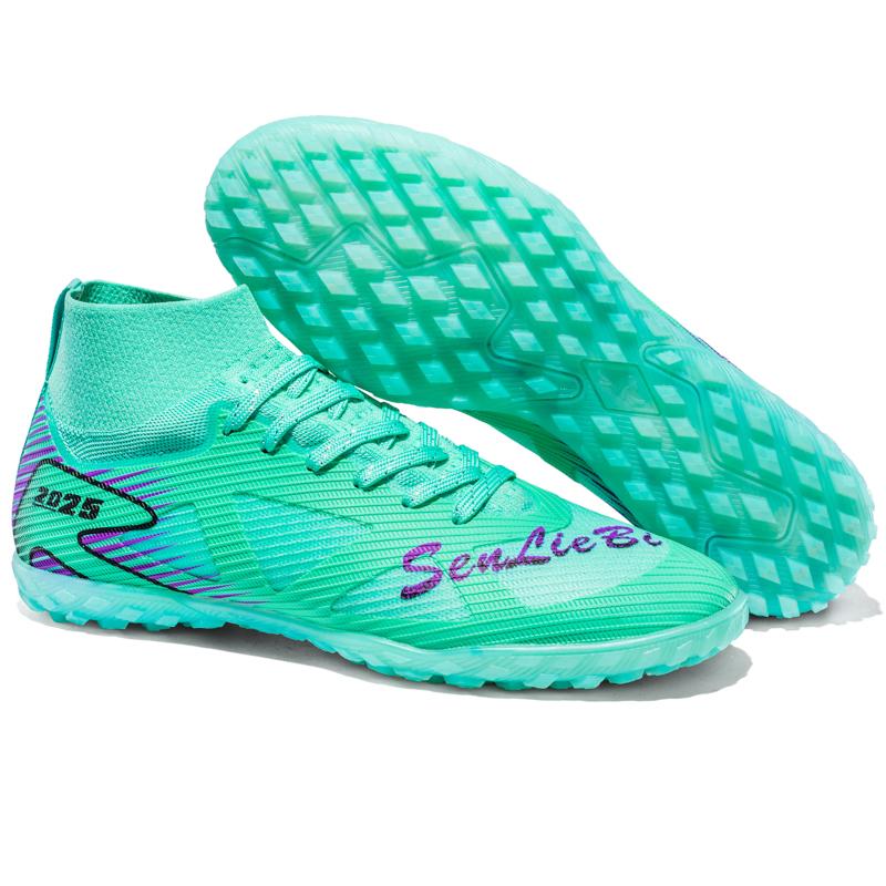 Herren-/Damen-Fußballschuhe Gummi Weiche Sohle Kurze Stollen Kunstrasen Jugend Kinder Fußballschuhe Fußballschuhe