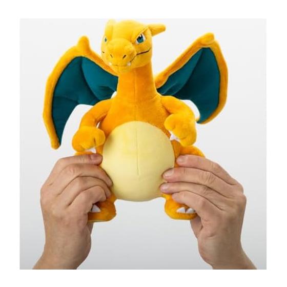 Pokemon Pyokorin Series Flying Charizard Plush Toy Width Approximately 29cm