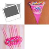 Adorável Louça Temática de My Little Pony para Meninas para Decoração de Festa de Aniversário Festiva