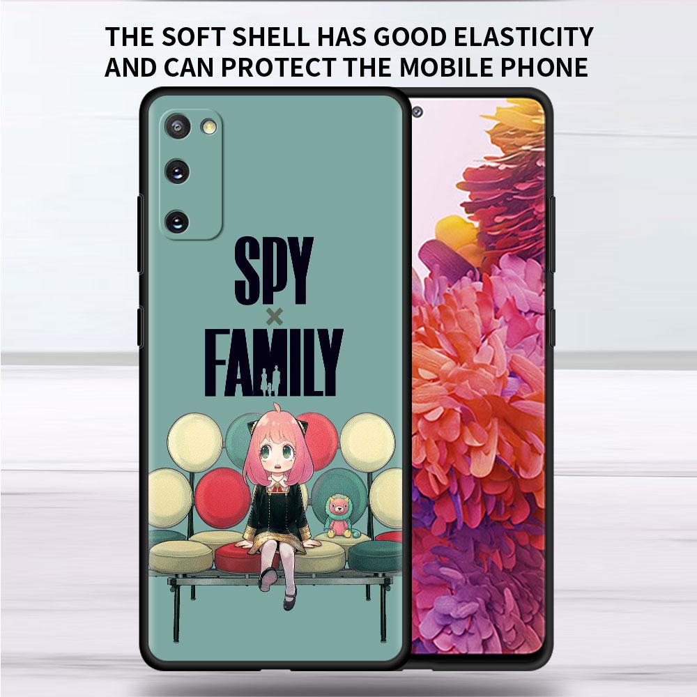Soft Case For Samsung Galaxy Note 20 Ultra 10 Plus Lite A50 A70 A20 A40 A20e 9 8 A60 A10e Funda Phone Cover SPY×FAMILY Anime Sac