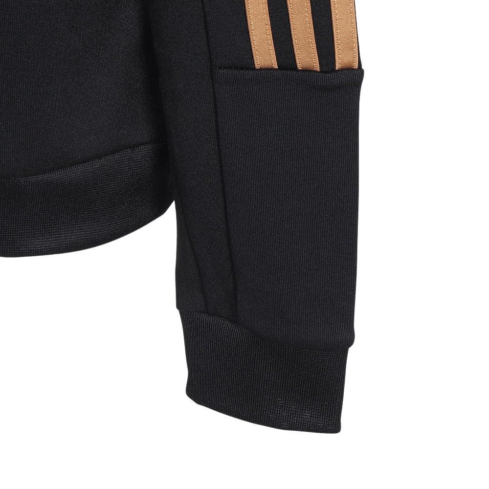 Adidas Kids' Tiro Nation Pack Track Top, Unisex, JUG33, Black/Tan/Team Victory Red (IW1529), Size 160