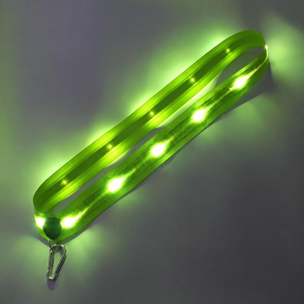 High Visibility LED Safety Belt USB Rechargeable Rechargeable Reflective Band  Walking