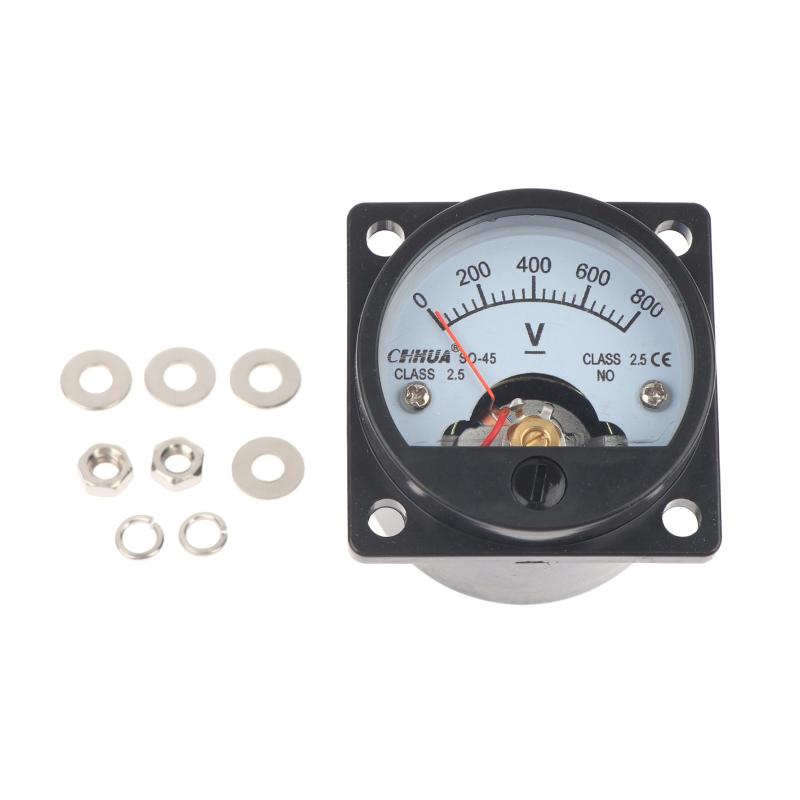 So-45 Analog Dc 1V-800V Voltmeter Sensitive Pointer Accurate Display Long Service Life For Electrical Testing Industrial Project